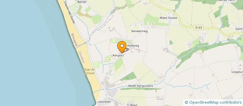 localisation de l'entreprise LE KERGORZ à PLOMODIERN