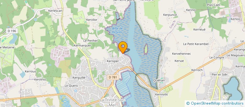 localisation de l'entreprise LE KERMANCY SAS à LA TRINITE-SUR-MER