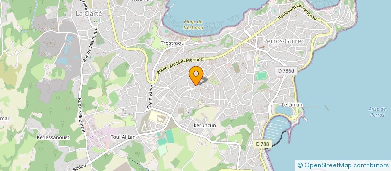 localisation de l'entreprise LE KERREUT à PERROS-GUIREC
