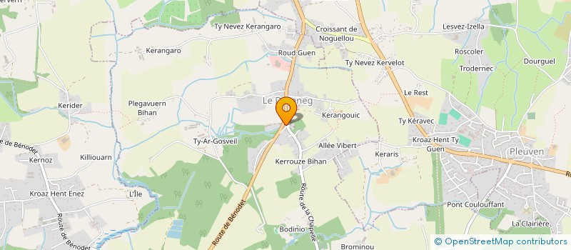 localisation de l'entreprise LE KIELA  QUIMPER