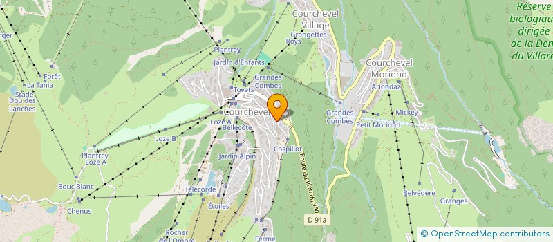 localisation de l'entreprise LE KILIMANDJARO à COURCHEVEL