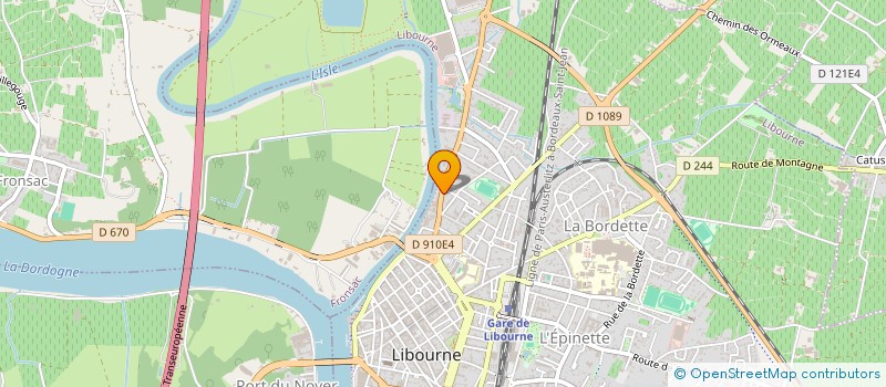 localisation de l'entreprise LE KINAM  LIBOURNE