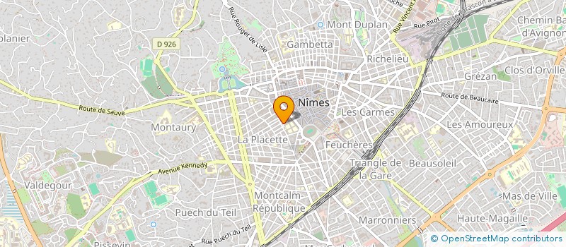 localisation de l'entreprise LE KING  NIMES