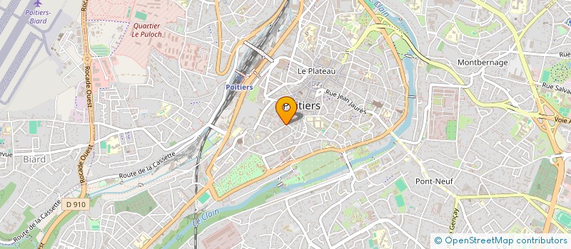 localisation de l'entreprise LE KING CHARLES à POITIERS
