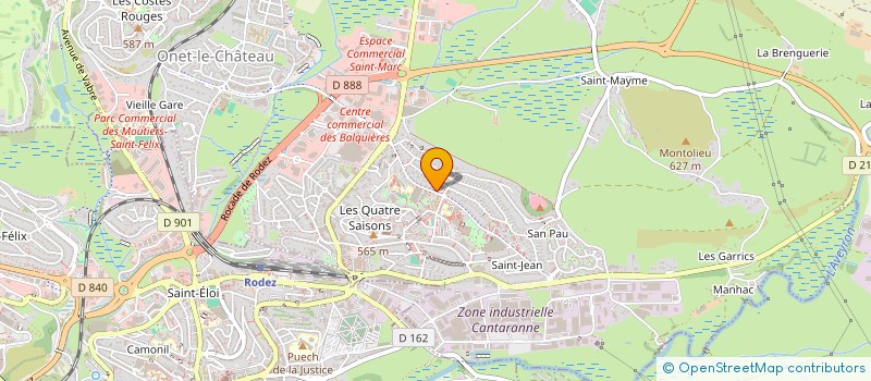 localisation de l'entreprise LE KING GRILL  ONET-LE-CHATEAU