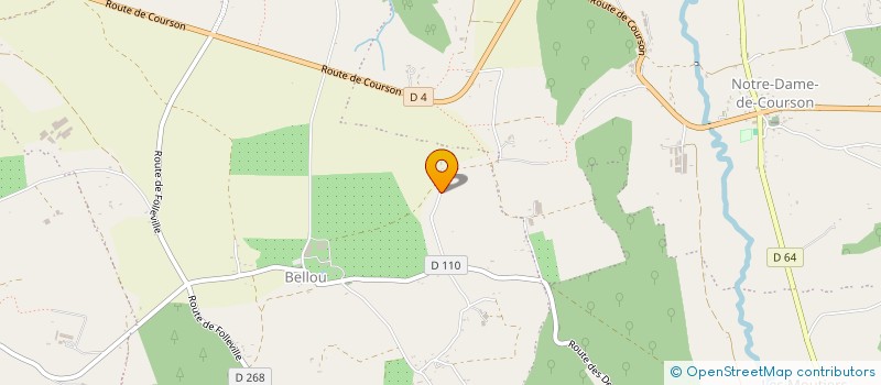 localisation de l'entreprise LE KINNOR  LIVAROT-PAYS-D'AUGE