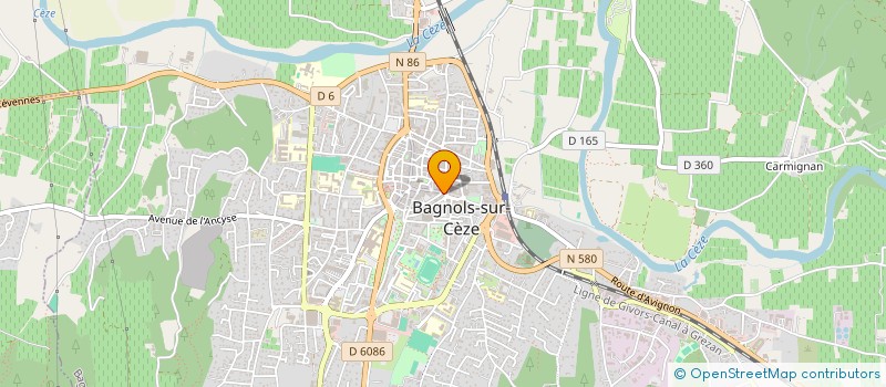 localisation de l'entreprise LE KIOSQUE à BAGNOLS-SUR-CEZE
