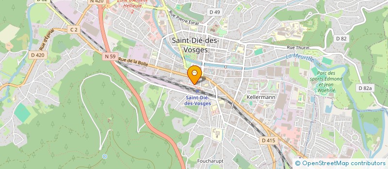 localisation de l'entreprise LE KIOSQUE à SAINT-DIE-DES-VOSGES
