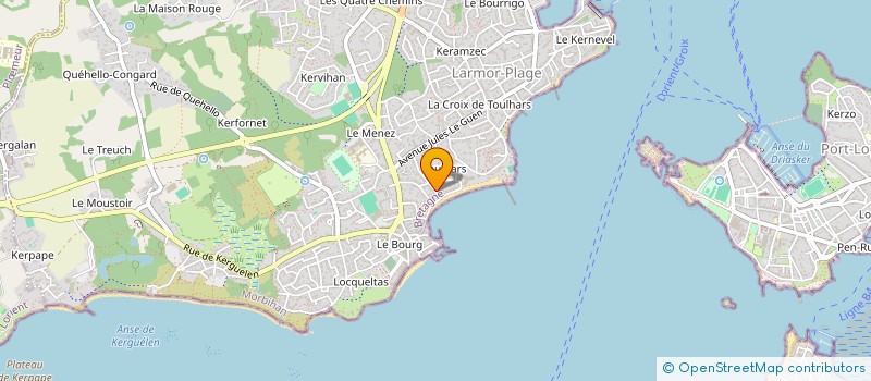 localisation de l'entreprise LE KIOSQUE  LARMOR-PLAGE