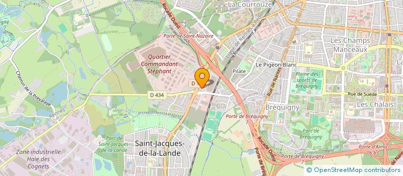 localisation de l'entreprise LE KIOSQUE  SAINT-JACQUES-DE-LA-LANDE