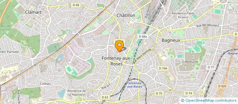 localisation de l'entreprise LE KIOSQUE A BURGERS à FONTENAY-AUX-ROSES