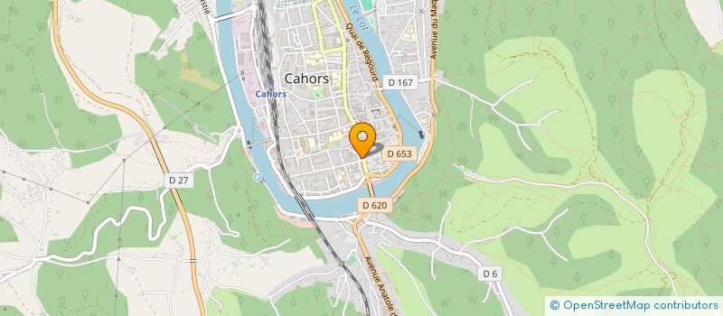 localisation de l'entreprise LE KIOSQUE AUX VOYAGES  CAHORS