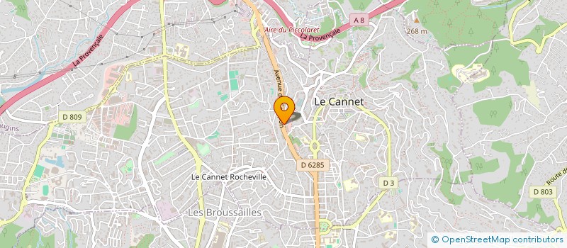 localisation de l'entreprise LE KIOSQUE CAP à LE CANNET