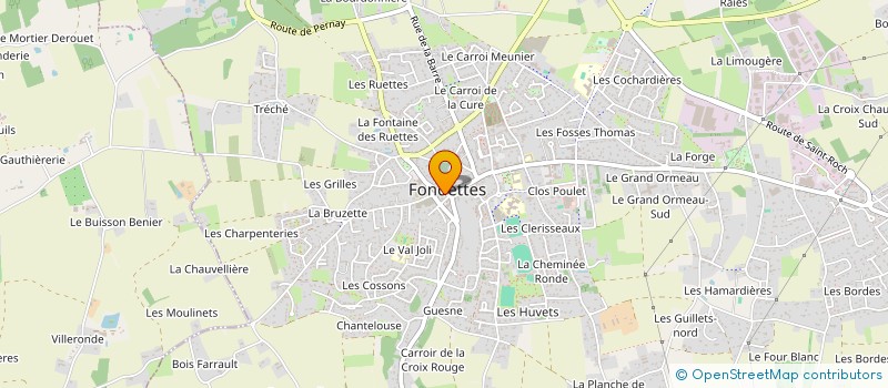 localisation de l'entreprise LE KIOSQUE COIFFURE  FONDETTES