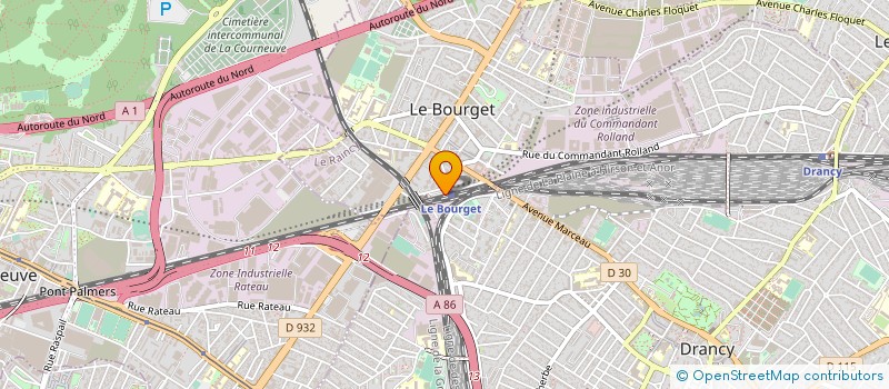localisation de l'entreprise LE KIOSQUE DE LA GARE DU BOURGET à LE BOURGET