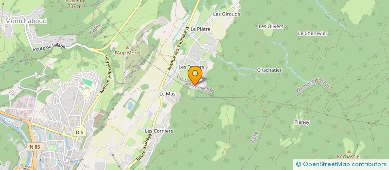 localisation de l'entreprise LE KIWI  VAULNAVEYS-LE-BAS