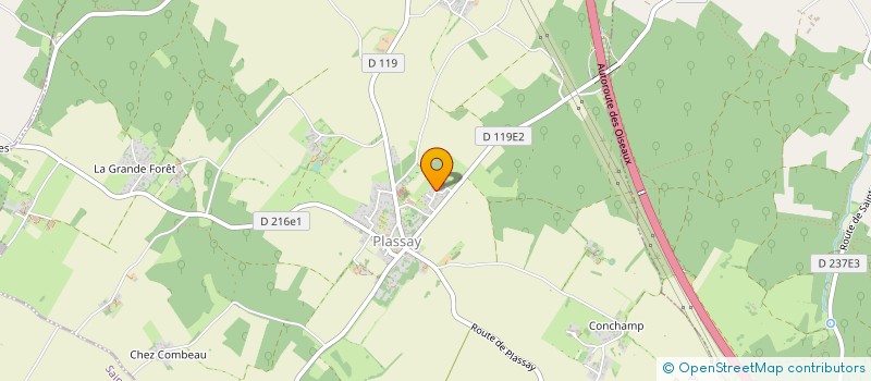 localisation de l'entreprise LE KLAN  PLASSAY