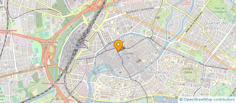 localisation de l'entreprise LE KLEBER HOTEL à STRASBOURG