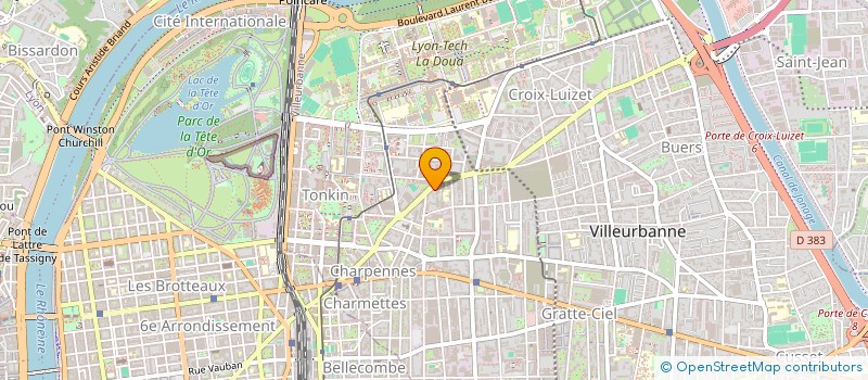 localisation de l'entreprise LE KLIMT  VILLEURBANNE