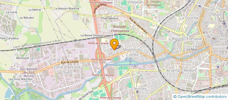 localisation de l'entreprise LE KNOCK à RENNES