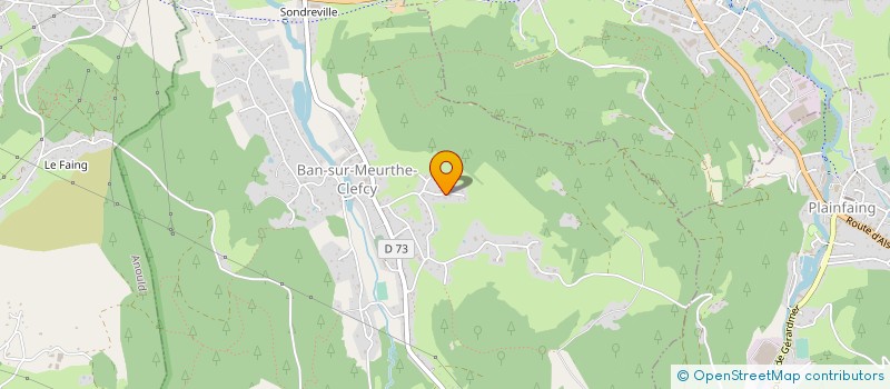 localisation de l'entreprise LE KOJIKI CLUB D'ANOULD  BAN-SUR-MEURTHE-CLEFCY