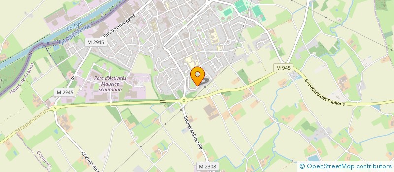 localisation de l'entreprise LE KOT  COMINES