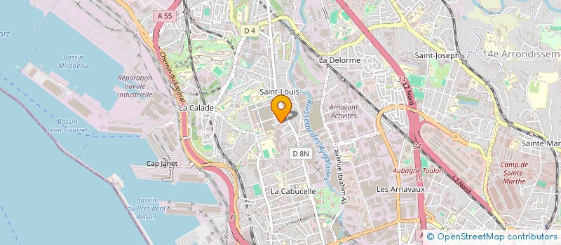 localisation de l'entreprise LE KRIB BATIMENT à MARSEILLE
