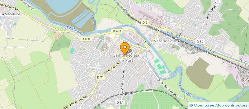 localisation de l'entreprise LE KROQUE  SAINT-NICOLAS-DE-PORT