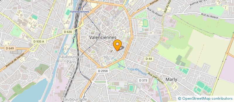 localisation de l'entreprise LE KRYSTAL à VALENCIENNES