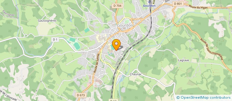localisation de l'entreprise LE KRYSTAL SARL à GOURDON