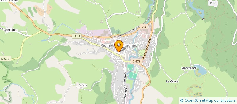 localisation de l'entreprise LE KSAR à RIOM-ES-MONTAGNES