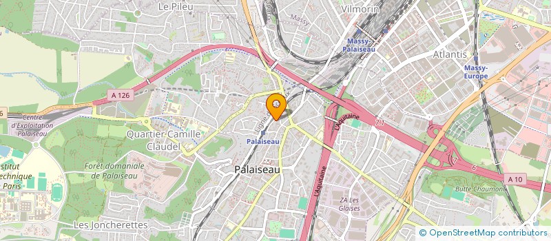 localisation de l'entreprise LE KUBE D'AGROPARISTECH  PALAISEAU