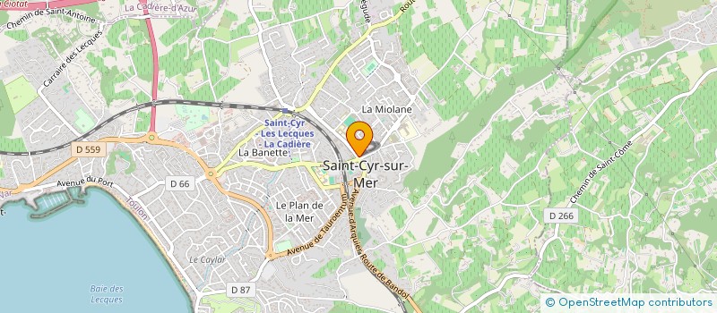 localisation de l'entreprise LE KVISTE DES ANGES à SAINT-CYR-SUR-MER