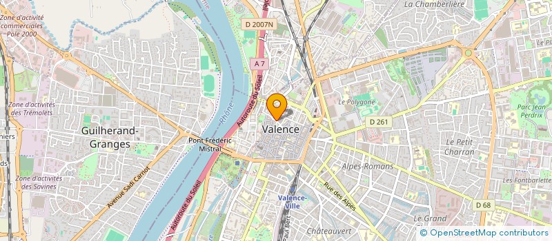 localisation de l'entreprise LE L à VALENCE