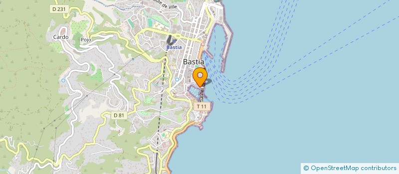 localisation de l'entreprise LE L V P CAFE à BASTIA