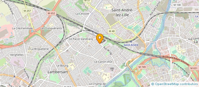 localisation de l'entreprise LE LA THE à LAMBERSART