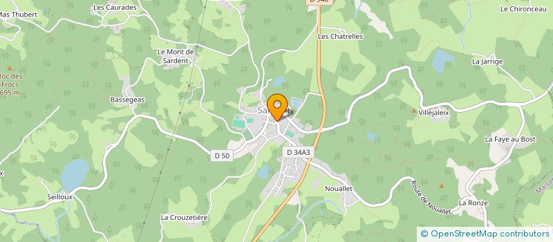 localisation de l'entreprise LE LAAB, LOCAL D'ARTISTES ASSOCIES ET BRUYANTS  SARDENT