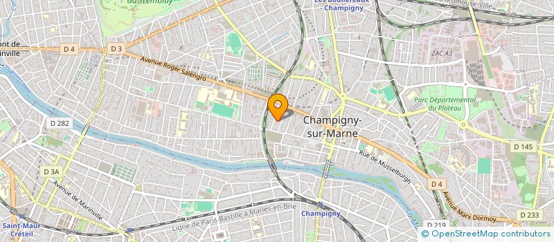 localisation de l'entreprise LE LAABO à CHAMPIGNY-SUR-MARNE
