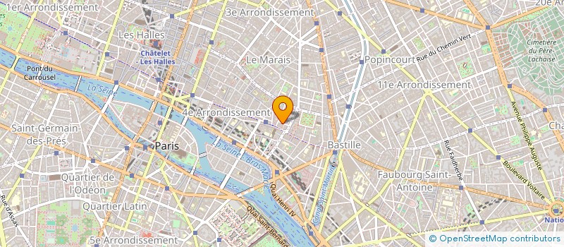 localisation de l'entreprise LE LAB à PARIS