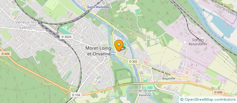 localisation de l'entreprise LE LAB DAM  MORET-LOING-ET-ORVANNE