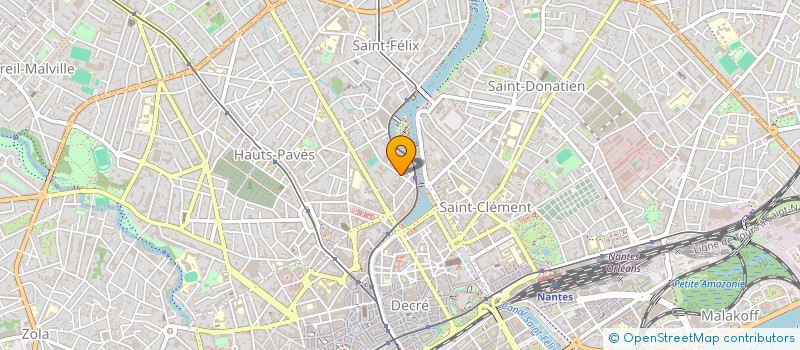 localisation de l'entreprise LE LAB N à NANTES