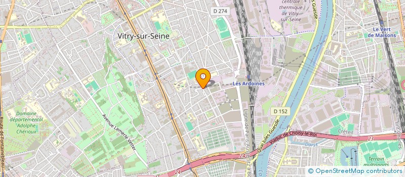 localisation de l'entreprise LE LABEL ZOO (LBZ) à VITRY-SUR-SEINE