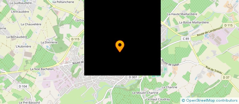 localisation de l'entreprise LE LABO à LE LOROUX-BOTTEREAU