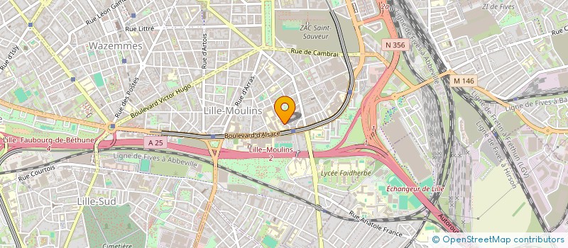 localisation de l'entreprise LE LABO à LILLE