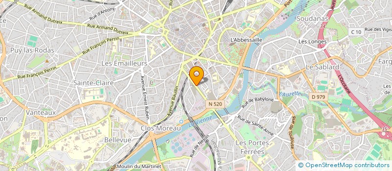 localisation de l'entreprise LE LABO à LIMOGES