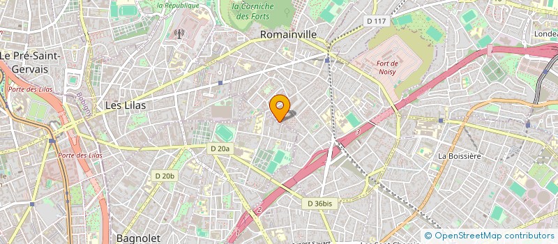 localisation de l'entreprise LE LABO à ROMAINVILLE