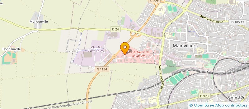 localisation de l'entreprise LE LABO à MAINVILLIERS