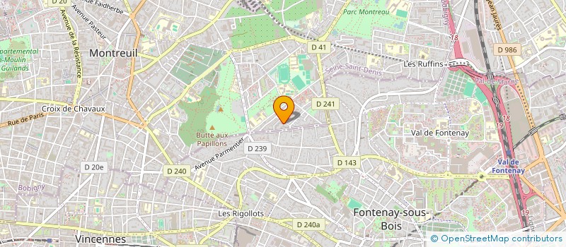 localisation de l'entreprise LE LABO  MONTREUIL
