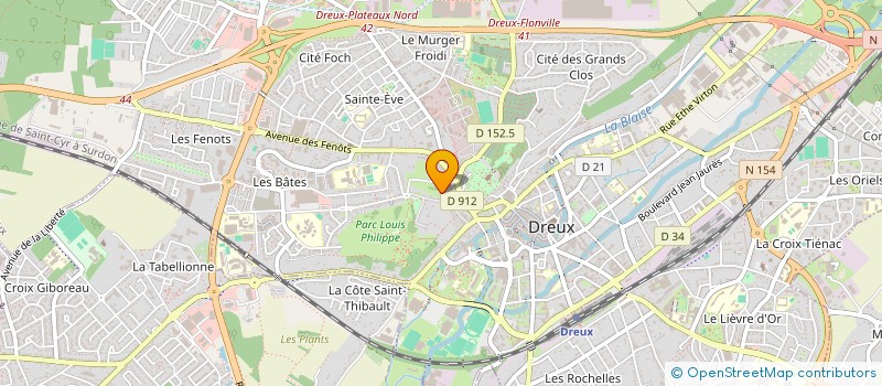 localisation de l'entreprise LE LABO A.C.T.E.S à DREUX