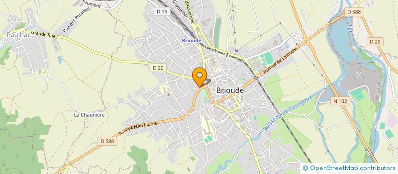 localisation de l'entreprise LE LABO DURABLE à BRIOUDE